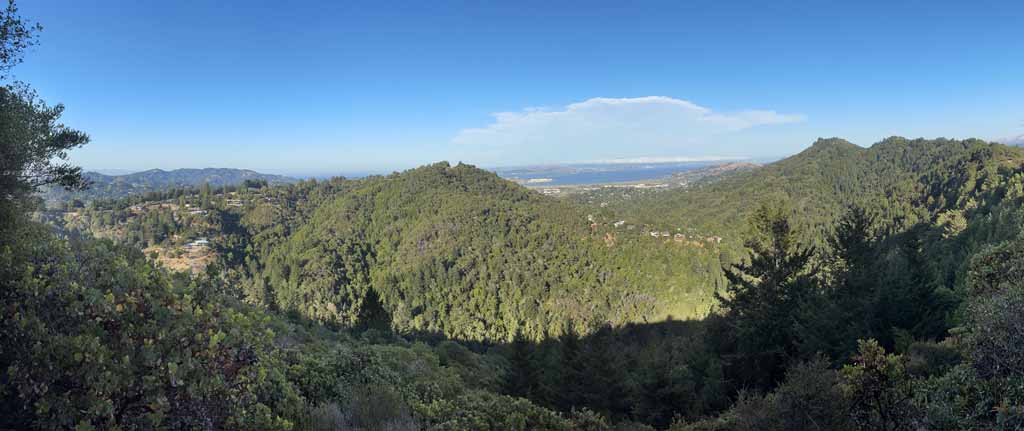 King Mountain, in the center, as seen from Mount Tamalpais.